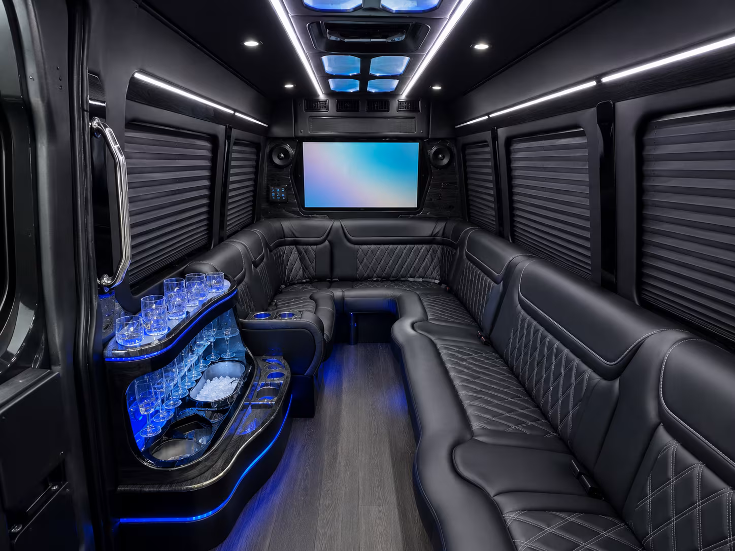 montgomery private event transportation onboard seating