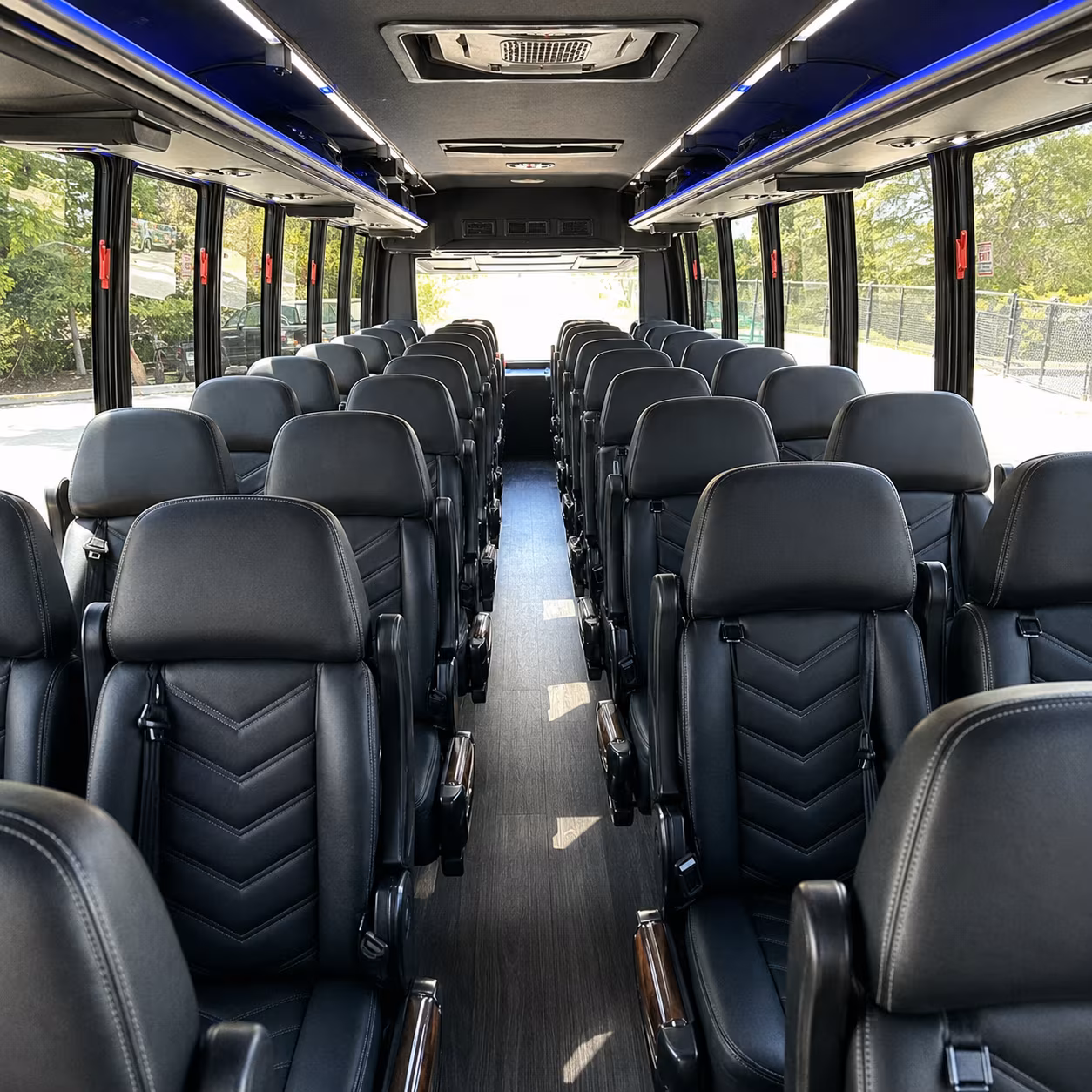 montgomery sporting event transportation onboard seating